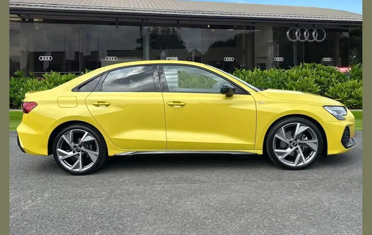 Used Audi A3 Black Edition 150 HP (110 kW) 2025 Yellow Sedan