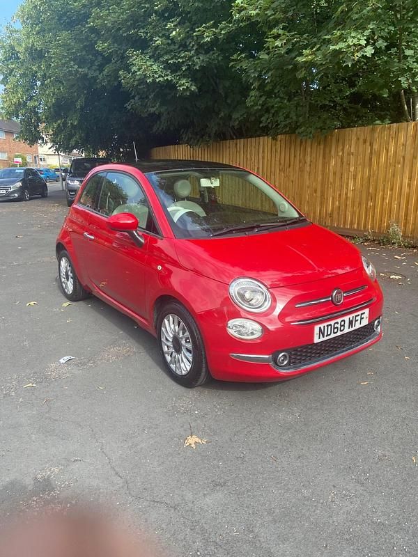 Red Used 2018 Fiat 500 Lounge Hatchback | £4,295 (Super price) - Image 1/4