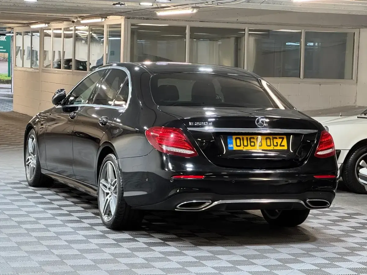 Used Mercedes E220 AMG line 2018 Black Sedan