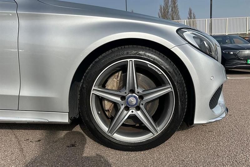 Used Mercedes C300 AMG line 231 HP (169 kW) 2016 Silver Sedan