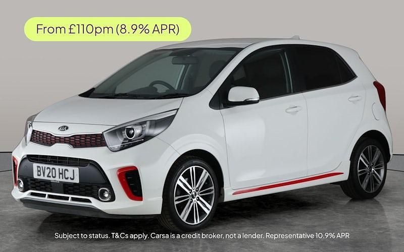 White Used 2020 Kia Picanto GT-Line Hatchback | £9,466 (Fair price) - Image 1/3
