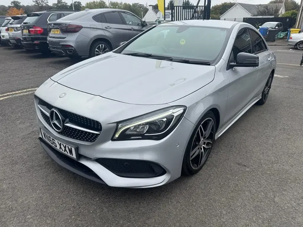 Used Mercedes CLA220 AMG line 177 HP (130 kW) 2016 Silver Sedan