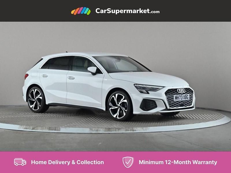 White Used 2024 Audi A3 S-Line Hatchback | £20,997 (Fair price) - Image 1/4