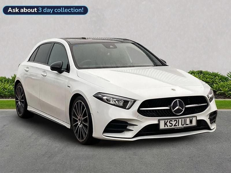 White Used 2021 Mercedes A200 Exclusive Hatchback | £20,399 (Expensive) - Image 1/4