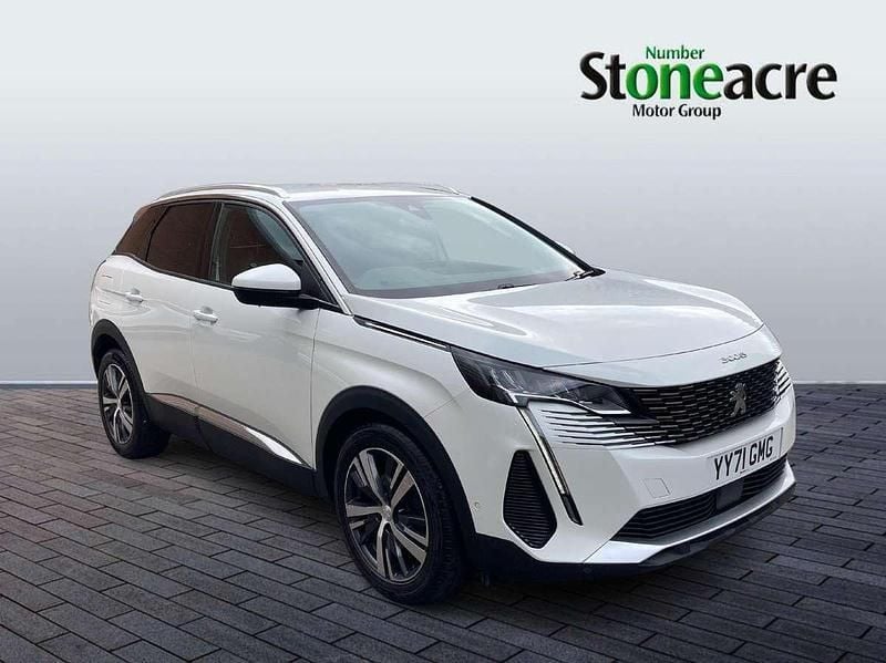 White Used 2021 Peugeot 3008 Allure Premium SUV | £15,780 (Fair price) - Image 1/4