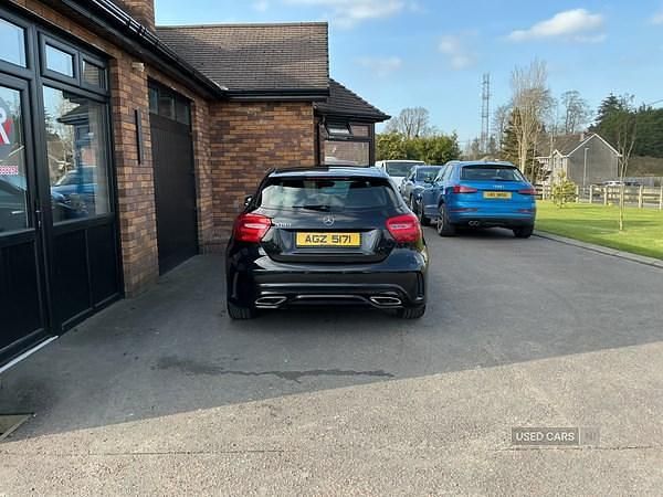 Used Mercedes A180 AMG line 121 HP (88 kW) 2016 Black Hatchback