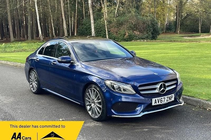 Used Mercedes C200 AMG Line Premium 184 HP (135 kW) 2017 Blue Sedan