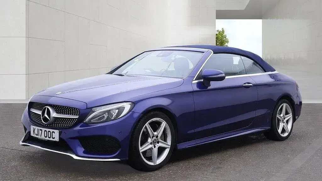 Used Mercedes C250 AMG Line Premium Plus 2017 Blue Cabriolet