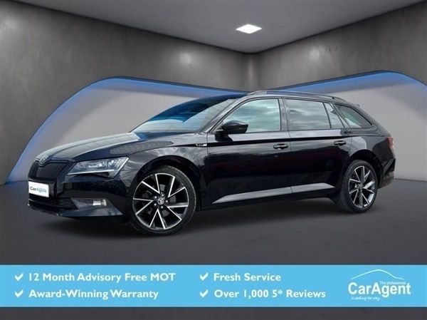 Black Used 2017 Skoda Superb SportLine Estate | £15,250 (Fair price) - Image 1/1