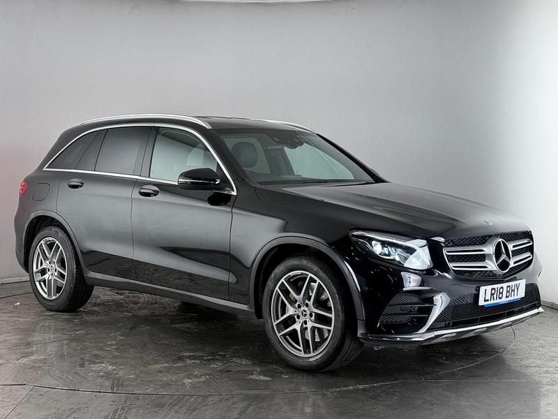 Black Used 2018 Mercedes GLC220 AMG line Estate | £19,700 (Fair price) - Image 1/3