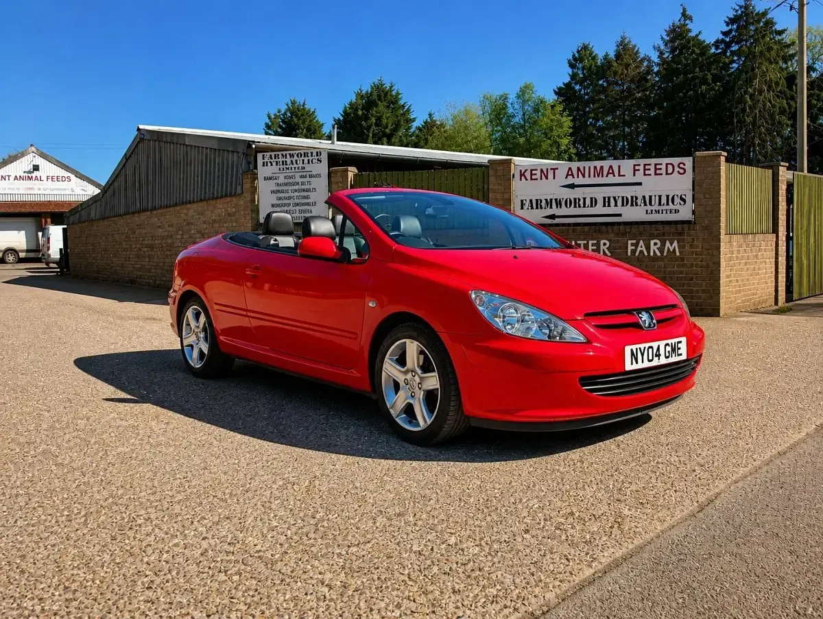 Second-hand Peugeot 307 CC 2004 Roșu Cabrio