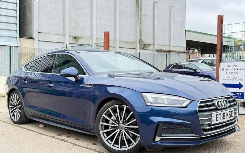 Used Audi A5 Sportback S-Line 190 HP (139 kW) 2018 Blue Hatchback