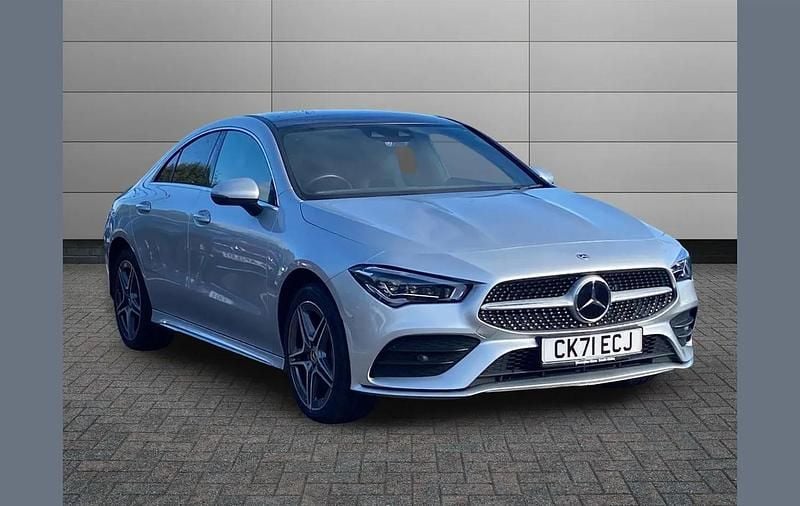 Silver Used 2021 Mercedes CLA250e AMG Line Premium Plus Sedan | £25,195 (Good price) - Image 1/4