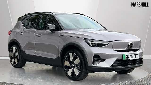 Metallic aurora silver Used 2025 Volvo EX40 Ultra SUV | £45,390 (Fair price) - Image 1/3