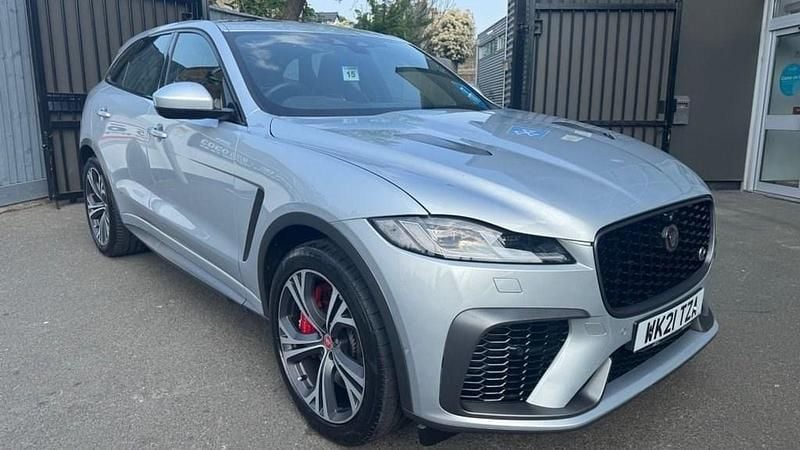 Silver Used 2021 Jaguar F-Pace SVR SUV | £45,995 (Expensive) - Image 1/4