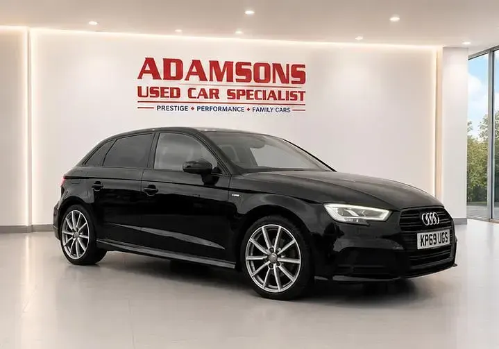 Used Audi A3 Black Edition 116 HP (85 kW) 2019 Black Sedan