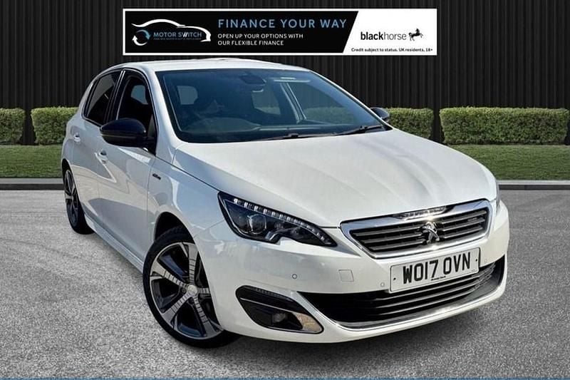 Used Peugeot 308 GT-line 130 HP (95 kW) 2017 White Hatchback