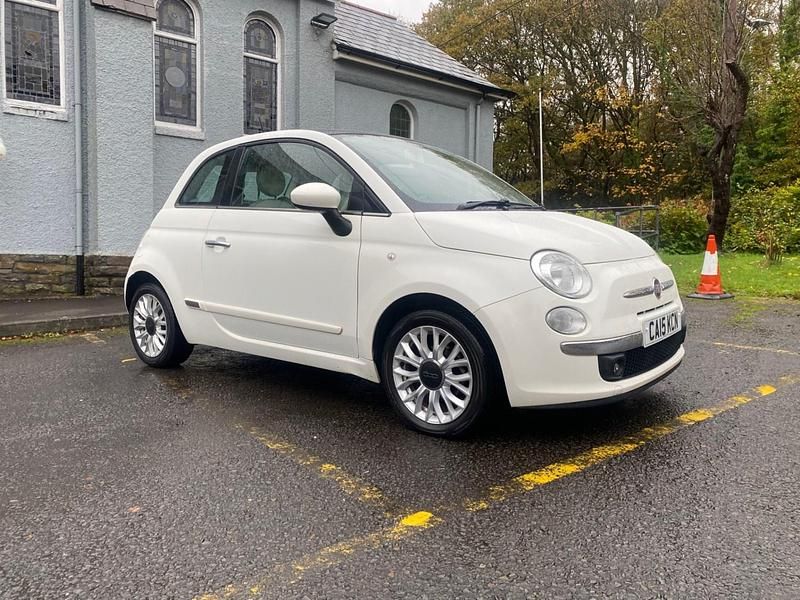 White Used 2015 Fiat 500 Lounge Hatchback | £4,495 (Good price) - Image 1/4