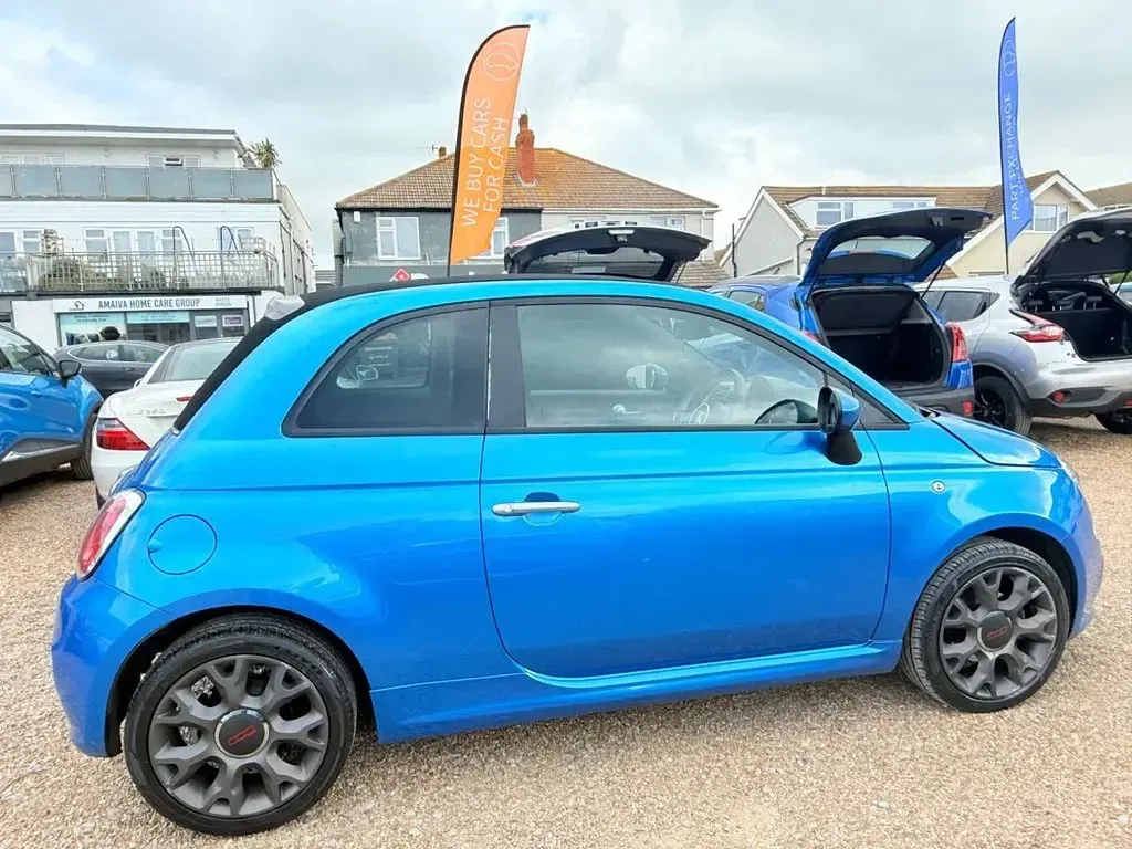 Used Fiat 500 S 2014 Blue Cabriolet