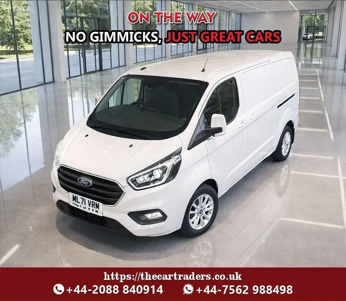 Begagnad Ford Transit Custom Limited 2021 Vit Van