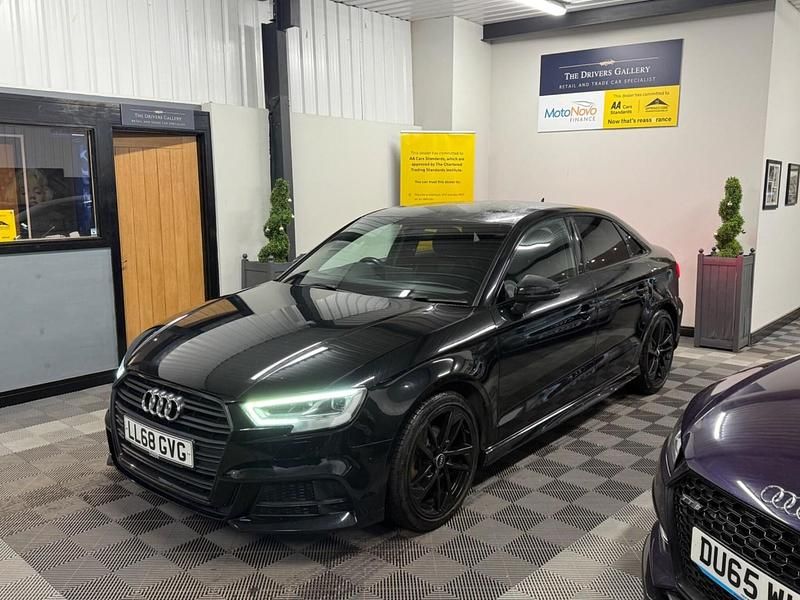 Used Audi A3 Black Edition 116 HP (85 kW) 2018 Black Sedan