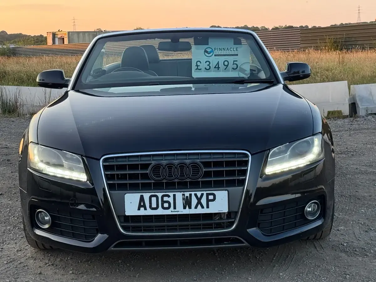 Used Audi A5 Cabriolet S-Line 170 HP (125 kW) 2012 Black Cabriolet