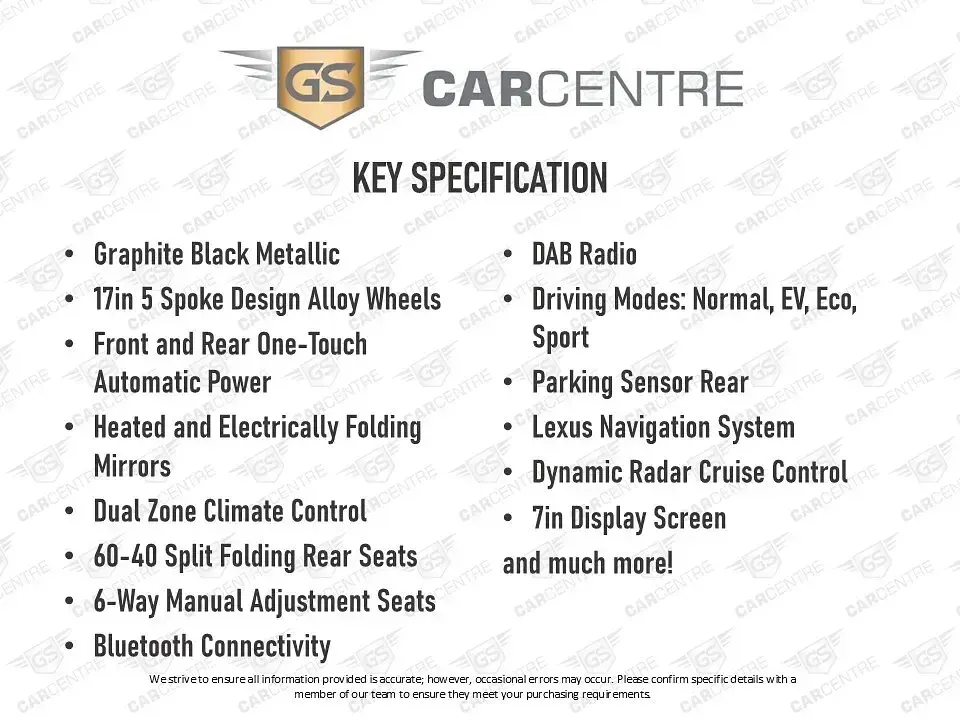 Used Lexus CT200h 2019 Black Hatchback