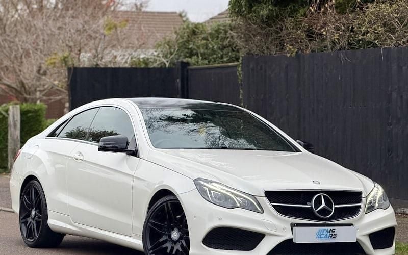Used Mercedes E220 AMG line 177 HP (130 kW) 2016 White Coupe