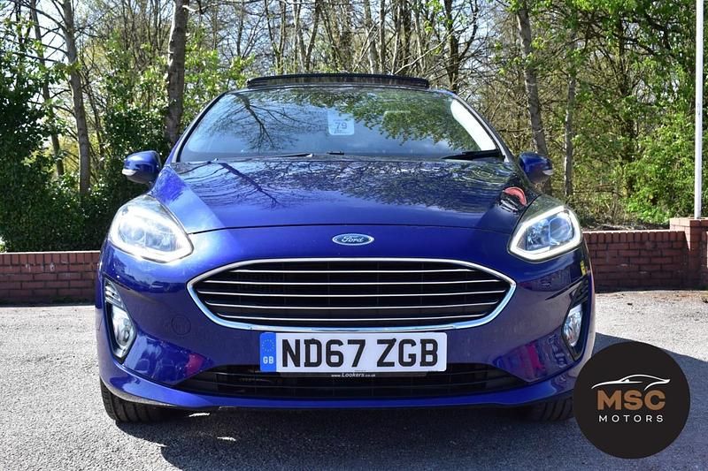 Used Ford Fiesta Titanium 2018 Blue Hatchback