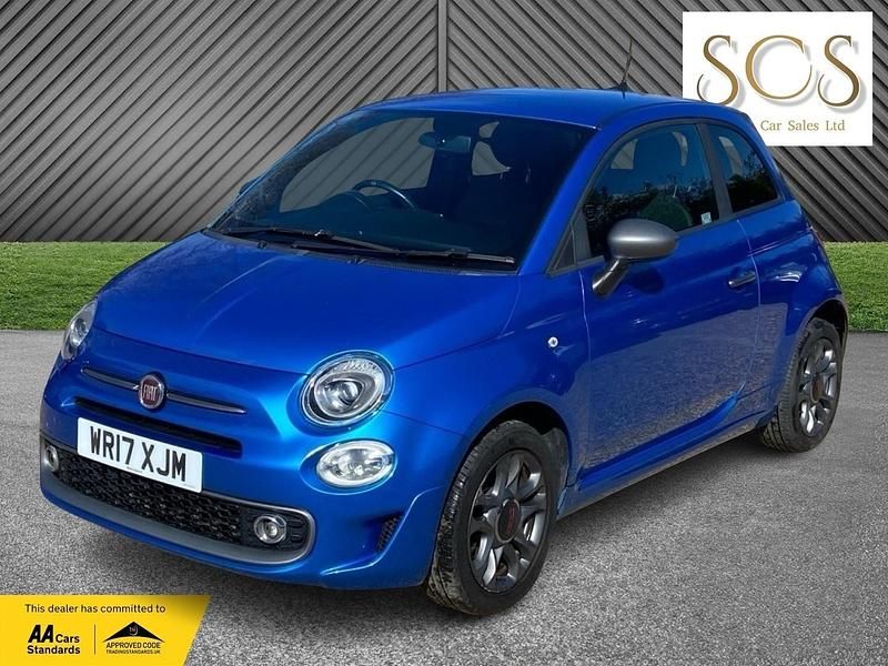 Used Fiat 500 S 69 HP (50 kW) 2017 Blue Hatchback