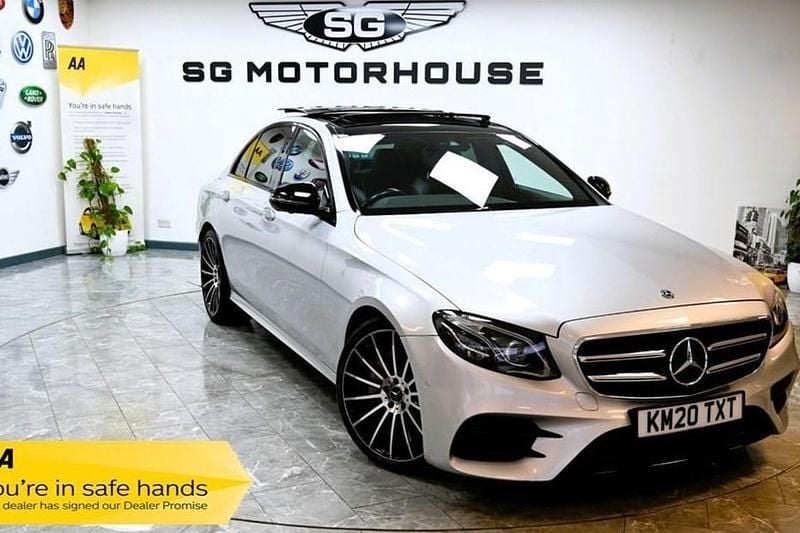 Used Mercedes E220 AMG line 2020 Silver Sedan