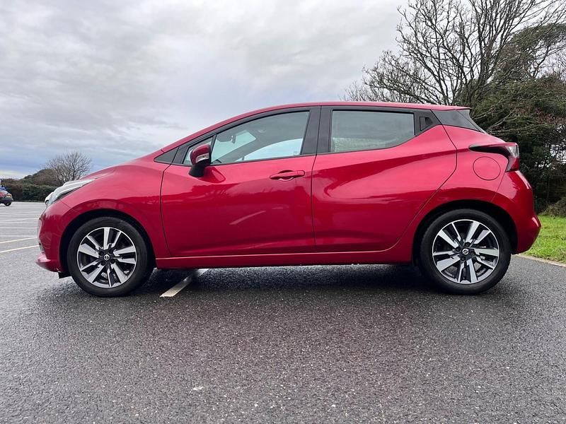 Used Nissan Micra Acenta 71 HP (52 kW) 2017 Red Hatchback