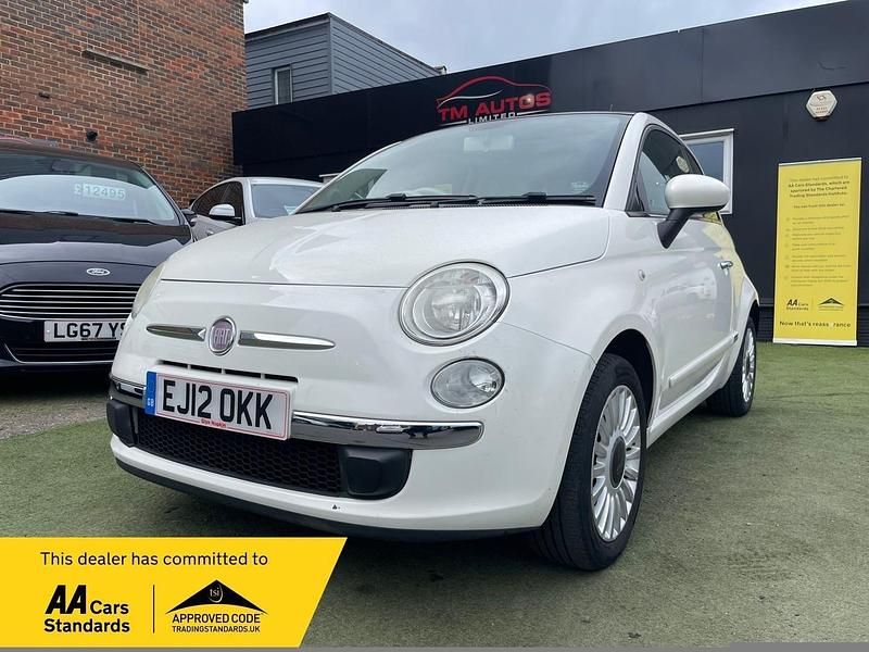 Used Fiat 500 Lounge 69 HP (50 kW) 2012 White Hatchback