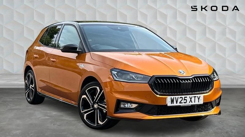 Phoenix orange metallic black magic pearl effect Used 2025 Skoda Fabia Monte Carlo Hatchback | £21,221 (Expensive) - Image 1/4
