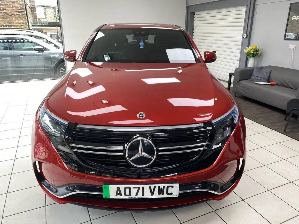 Used Mercedes EQC400 AMG line 300 kW (408 HP) 2021 Red SUV