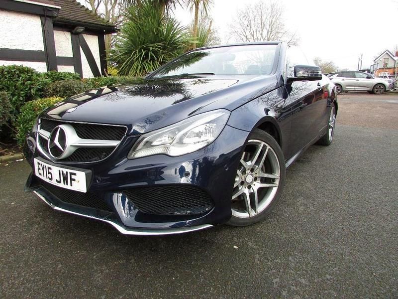 Used Mercedes E220 AMG 2015 Blue Cabriolet