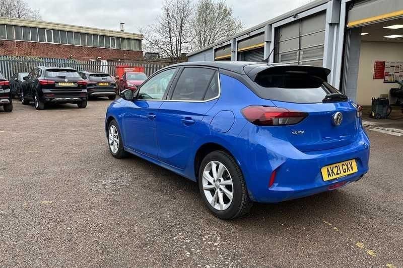 Used Vauxhall Corsa Elite 100 HP (73 kW) 2021 Blue Hatchback