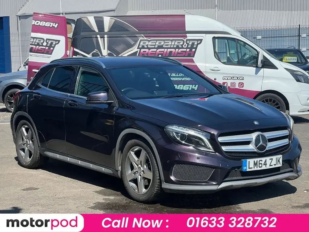Used Mercedes GLA220 AMG line 170 HP (125 kW) 2014 Purple SUV
