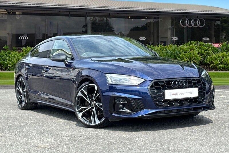 Blue Used 2023 Audi A5 Sportback Black Edition Hatchback | £31,995 (A bit pricey) - Image 1/4