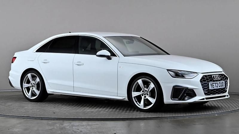 Used Audi A4 S-Line 150 HP (110 kW) 2022 White Sedan