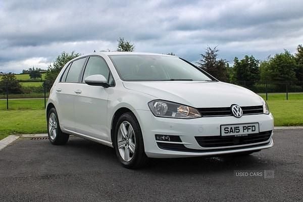 White Used 2015 VW Golf VII Match Hatchback | £8,495 (A bit pricey) - Image 1/4