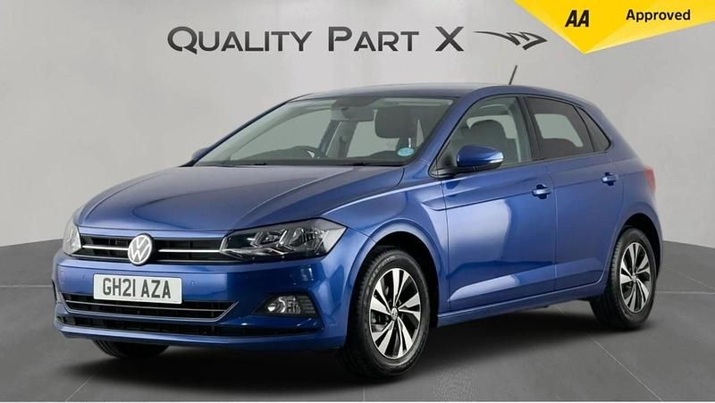 Used VW Polo Match 95 HP (69 kW) 2021 Blue Hatchback