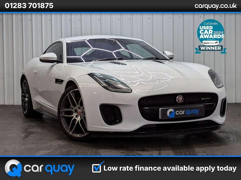 White Used 2018 Jaguar F-Type R-Dynamic Coupe | £27,995 (Fair price) - Image 1/4