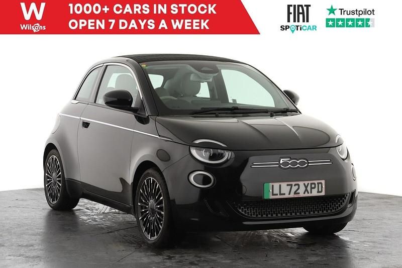 Used Fiat 500e La Prima 86 kW (118 HP) 2023 Black Cabriolet
