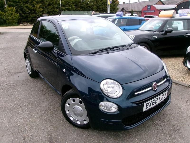 Used Fiat 500 Pop 69 HP (50 kW) 2018 Blue Hatchback