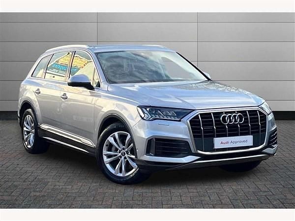 Silver Used 2021 Audi Q7 Sport SUV | £35,970 (Fair price) - Image 1/4