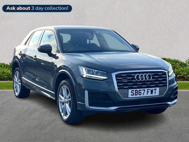Grey Used 2017 Audi Q2 S-Line SUV | £13,495 (Fair price) - Image 1/4