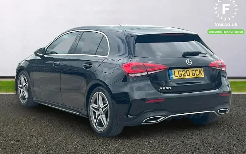 Usado Mercedes A200 AMG line 163 HP (119 kW) 2020 Preto Citadino