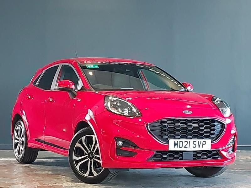 Red Used 2021 Ford Puma ST-Line Hatchback | £15,498 (Fair price) - Image 1/4