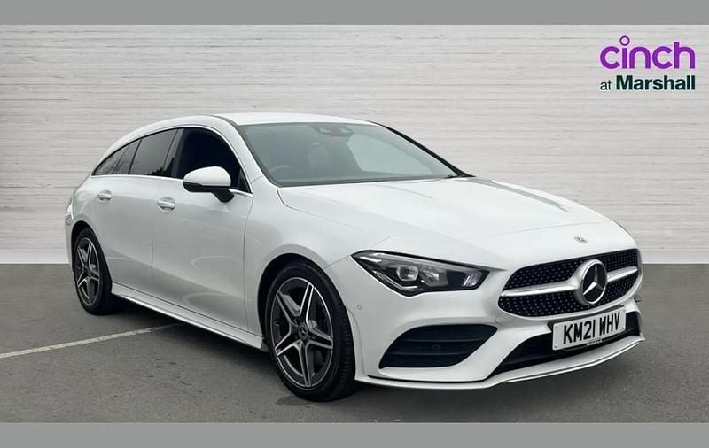 Used Mercedes CLA220 Shooting Brake AMG Line Premium 187 HP (137 kW) 2021 White Estate